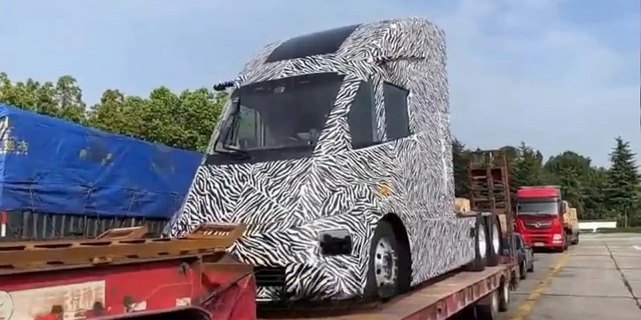 Tesla, Tesla Semi, Китай, Китайские авто, Грузовик, Электрический грузовик, Авто, Автомобили, Видео