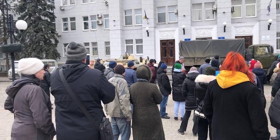 Бердянск, митинг