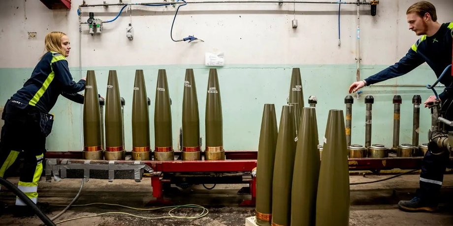 Производство снарядов в Швеции