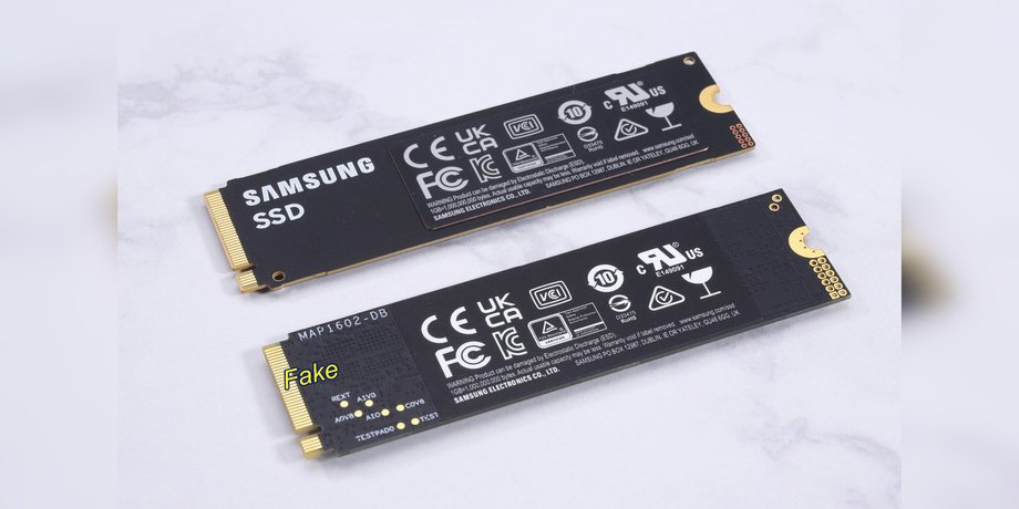 Підробка та оригінал SSD Samsung 990 Pro