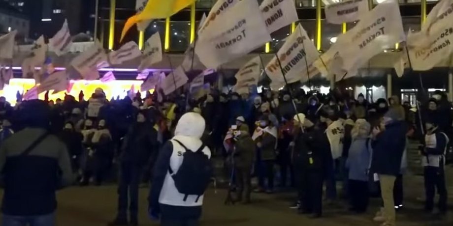 ФОПы, акция протеста, Дворец "Украина", концерт, "Вечерний квартал"