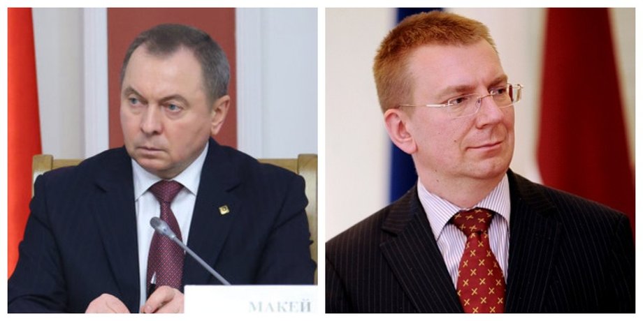 Владимир Макей, Эдгар Ринкевич, коллаж, главы МИД беларуси и латвии