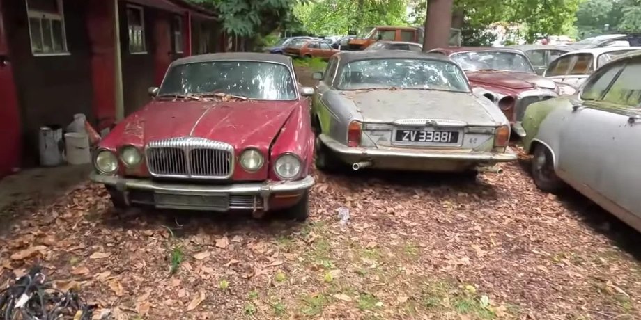 колекція авто, занедбані авто, ретро-авто, цвинтар авто, Jaguar Mark 2, Opel GT