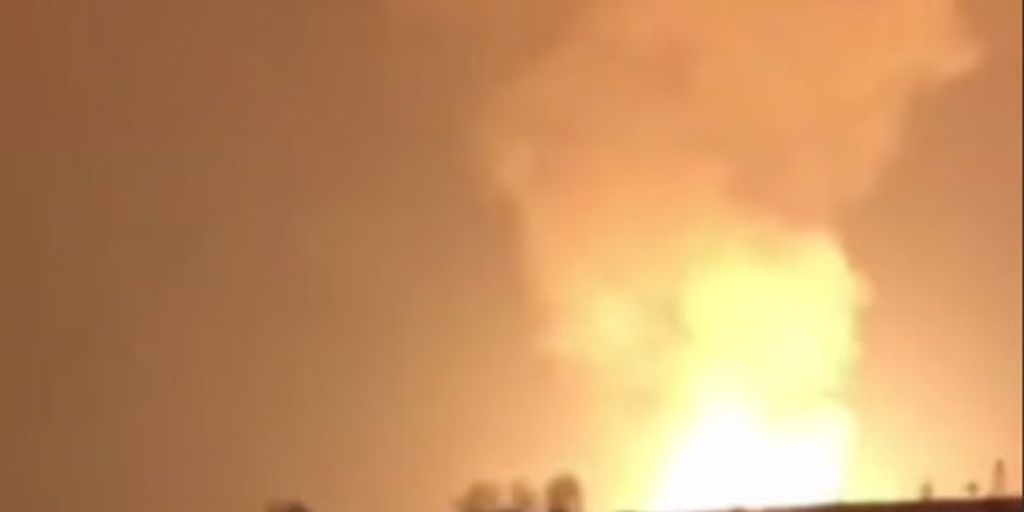 Пожар магистральной газовой трубы "Дружба"