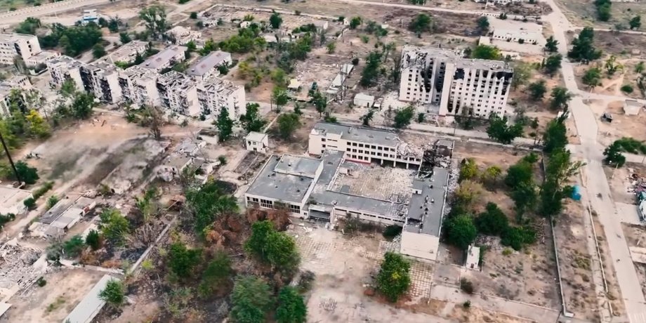 Фото руин города Олешки Херсонской области осенью 2026 года