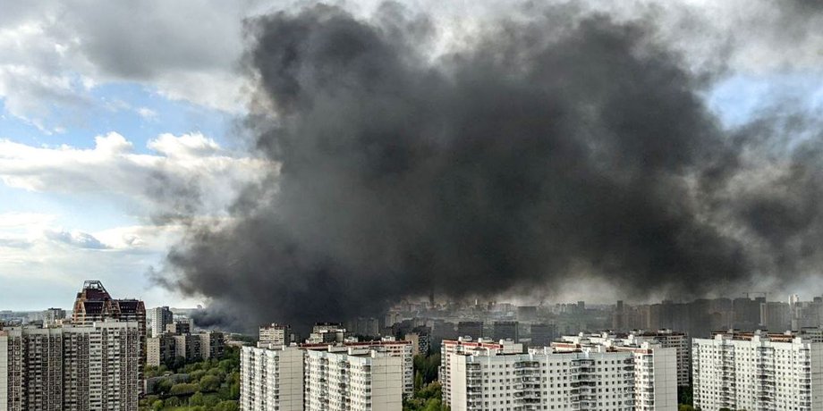 пожар, пожар москва, пожар в центре москвы, пожар академия фсб