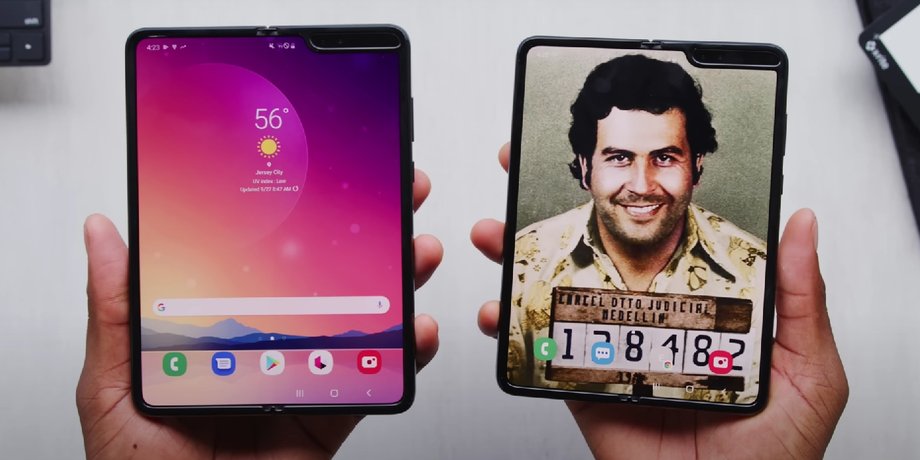 Сравнение Samsung Galaxy Fold и Escobar Fold