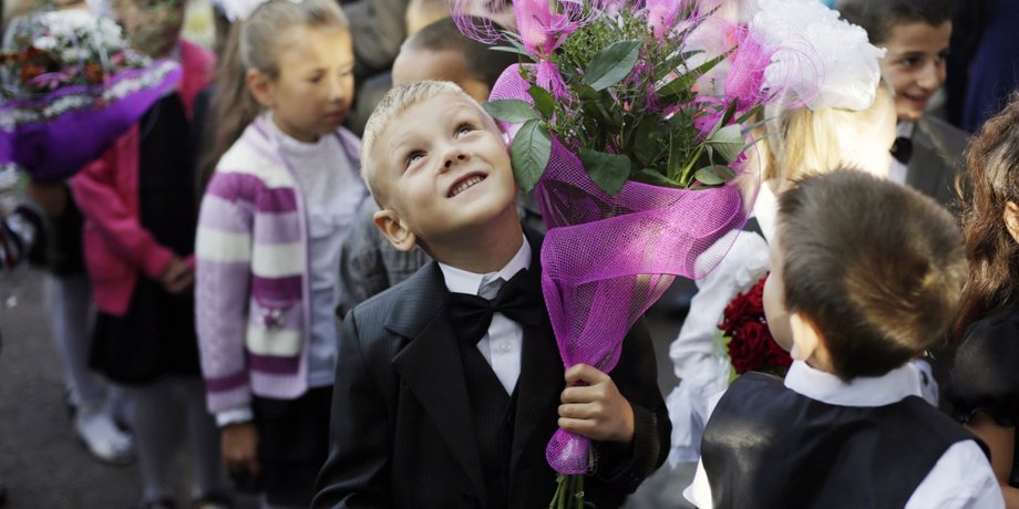 1 сентября в Славянске / Фото: AFP