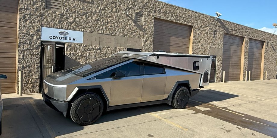 автодом Tesla Cybertruck, Tesla Cybertruck, тюнинг Tesla Cybertruck, пикап Tesla, дом на колесах