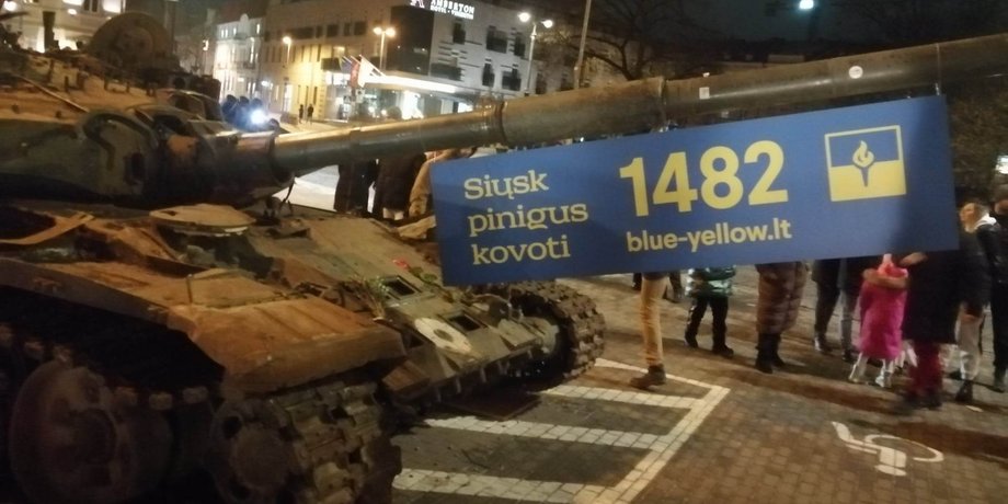 Російський танк у Вільнюсі