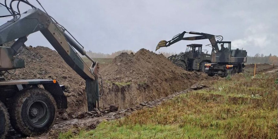 возведение фортификаций, Польша, граница с РФ