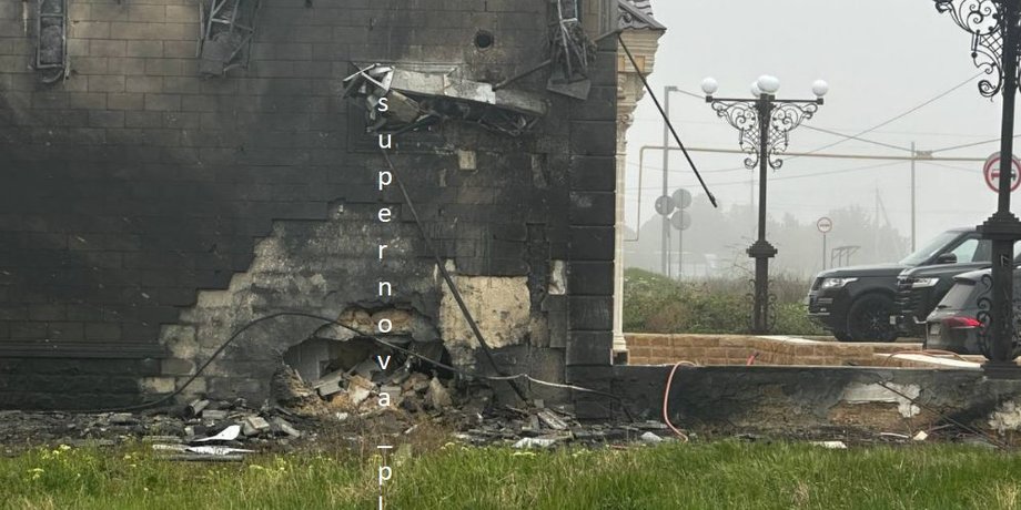 дрон, беспилотник, атака дронов, дом, повреждения