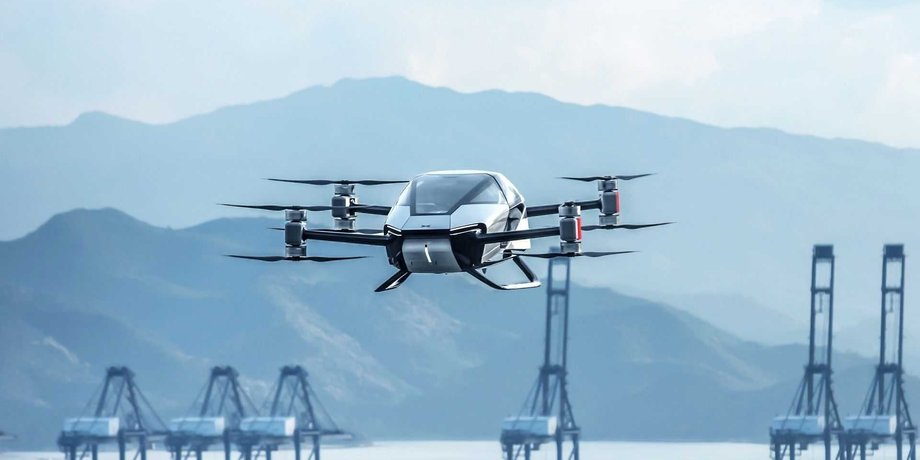 XPeng Voyager X2, воздушное такси XPeng, летающее такси XPeng, беспилотник XPeng, летающее такси, воздушное такси