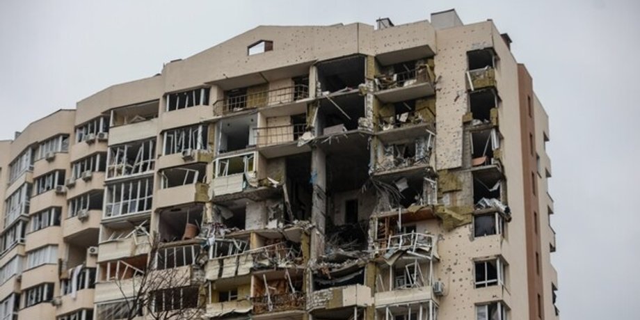 Збитки, завдані Україні, зруйнований будинок