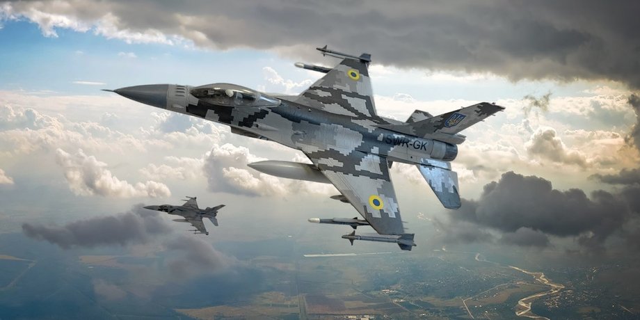Винищувач F-16 ЗСУ фото винищувача F-16 ЗСУ