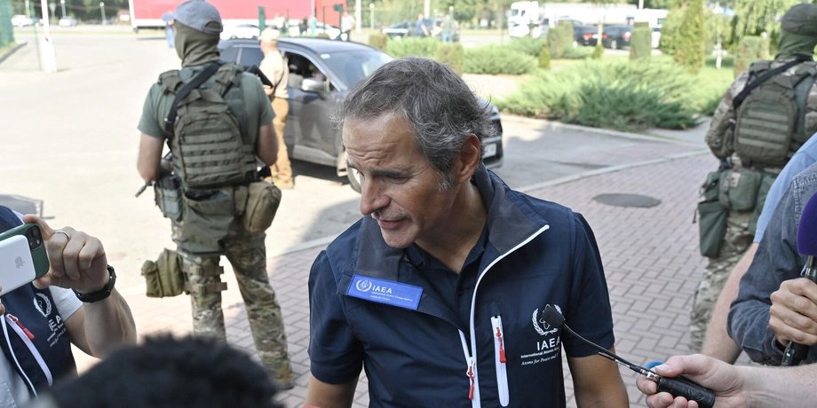 Глава МАГАТЭ Рафаэль Гросси, миссия МАГАТЭ, инспекторы МАГАТЭ, инспекция ЗАЭС, Запорожская АЭС, Энергодар