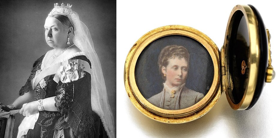королева виктория, медальон, принцесса алиса