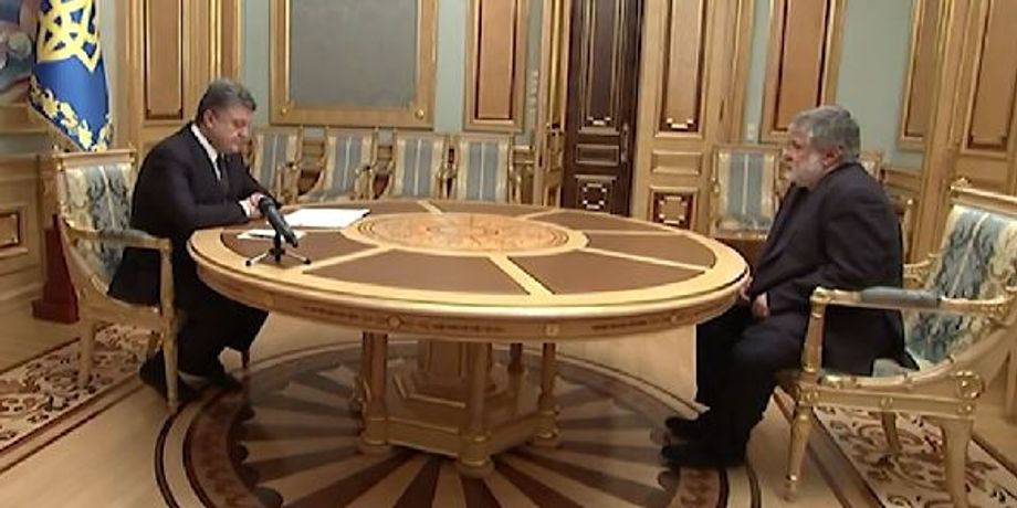 Порошенко и Коломойский / Скриншот из видео