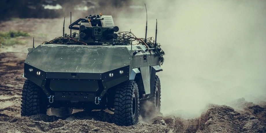 Łukasiewicz - PIAP Hunter UGV, БРМ, разведывательный броневик