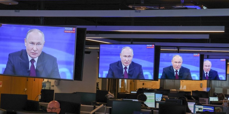 Владимир Путин на экране