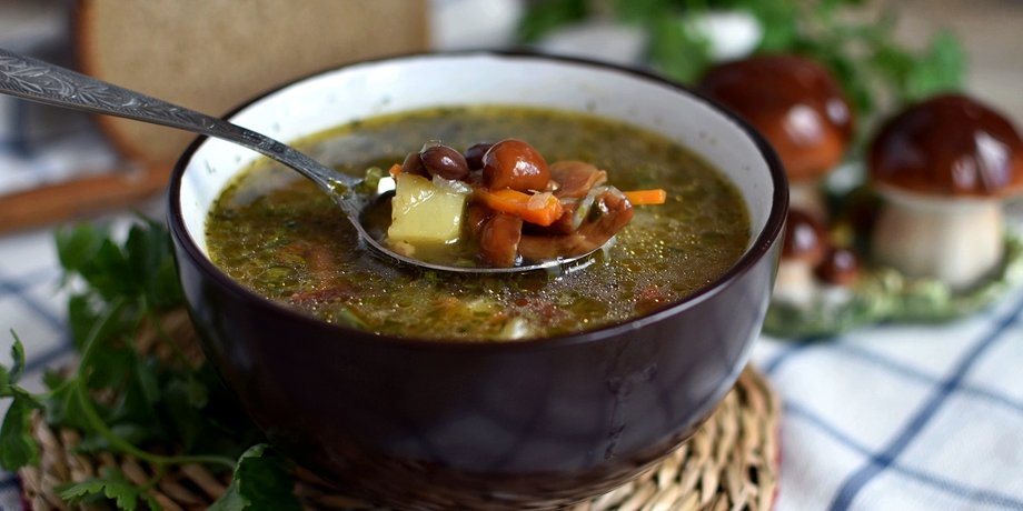 Овощной суп с грибами, овощной суп, рецепт супа, вкусный суп