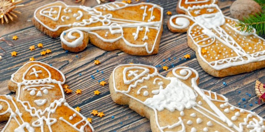 рождественская выпечка, николайчики, праздничная выпечка, рецепт пряников, как украсить пряники, новогодняя выпечка,
