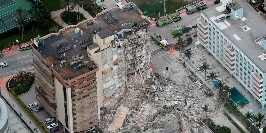 Майами, дом, обрушение,