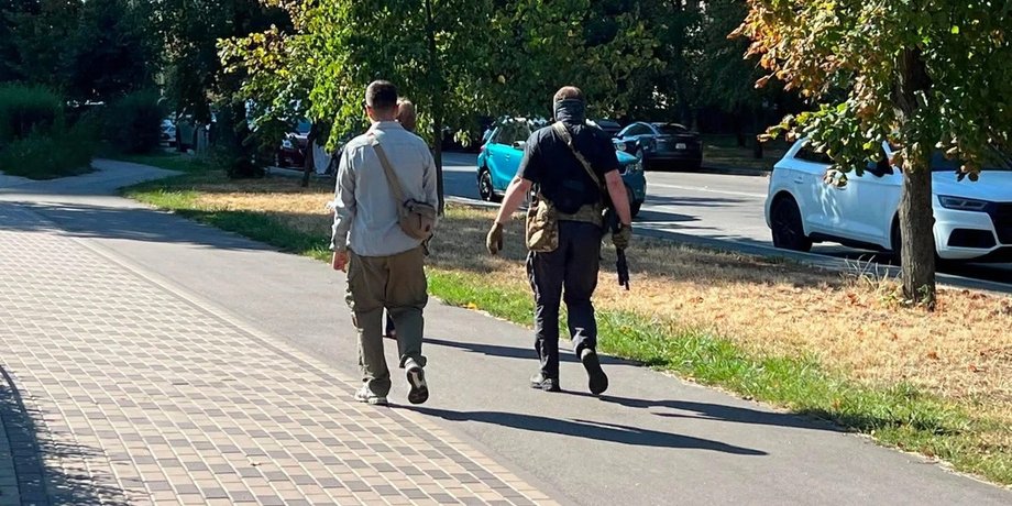 Перекриття вулиці Юрія Шумського в Києві