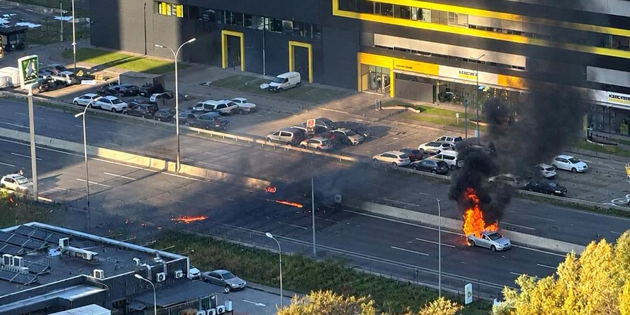 удар в Чабанах В Чабанах дрон упал на авто на дороге
