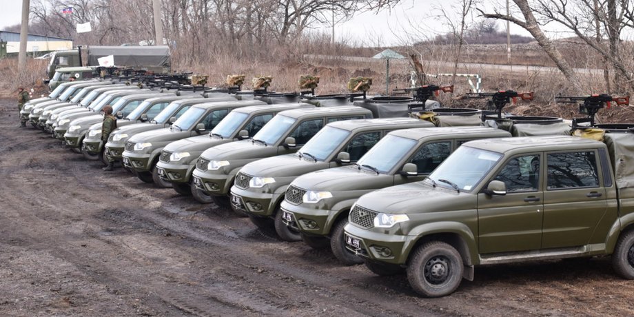 автомобили боевиков, обсе на донбассе