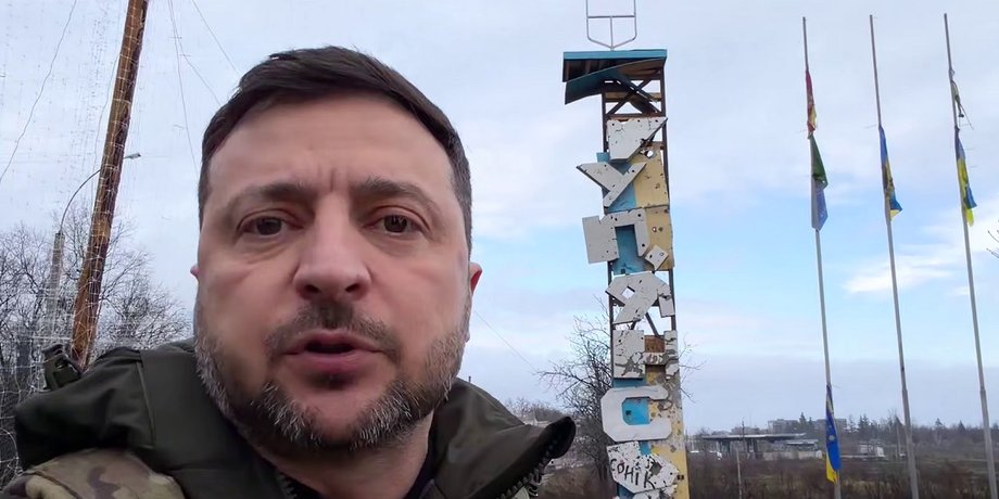 Владимир Зеленский приехал в Купянск