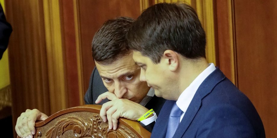 Владимир Зеленский и Дмитрий Разумков