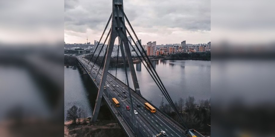 Северный мост в Киеве фото Северного моста в Киеве