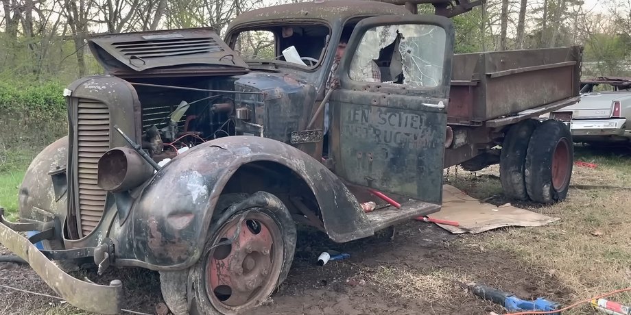 старый грузовик, ржавый грузовик, Dodge 1938, Додж 1938, грузовик Dodge