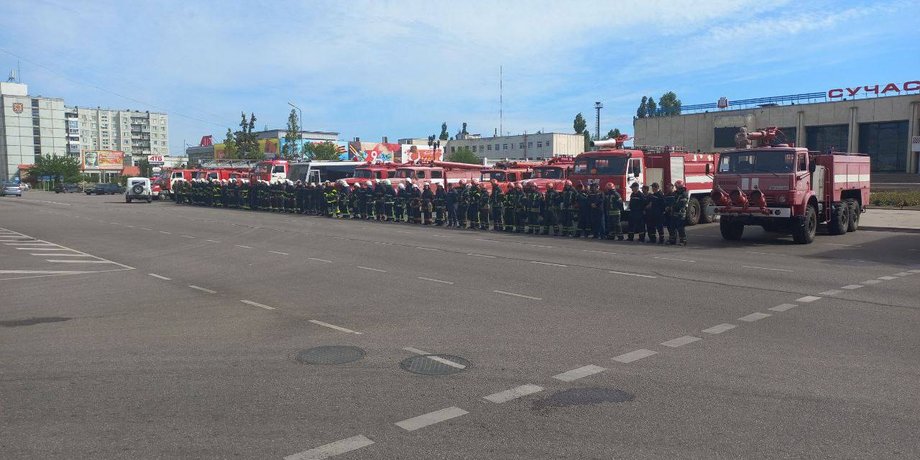 енергодар протест, пожежники енергодар, протест пожежних в енергодарі, сучасник енергодар