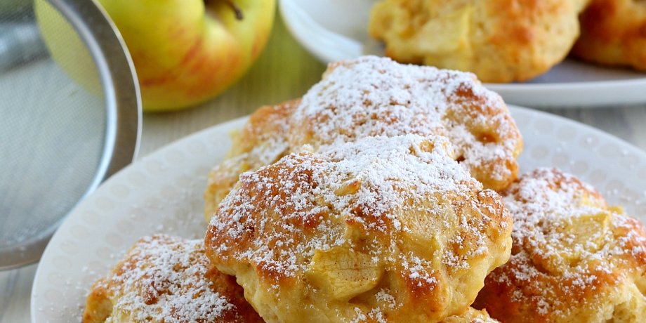 Яблочное печенье, вкусное печенье, яблоки рецепт