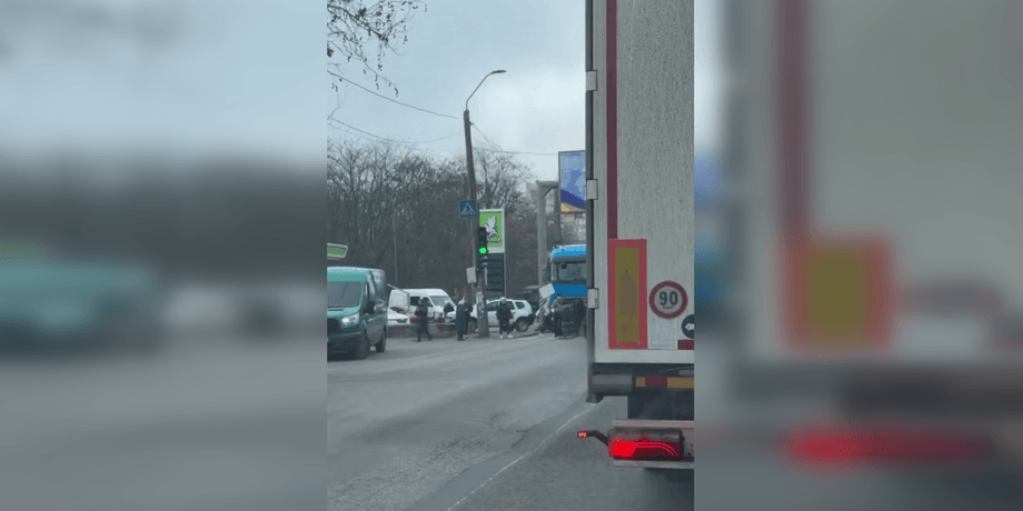 Блокирование дороги в Одессе