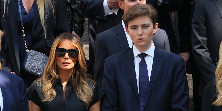 Мелания Трамп, сын трампа, жена трампа, Бэррон Трамп