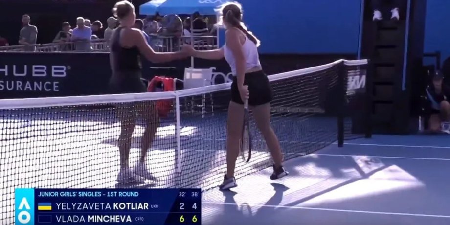 новости спорта, елизавета котляр, пожала руку россиянке, власть минчева, Australian Open, федерация тенниса,