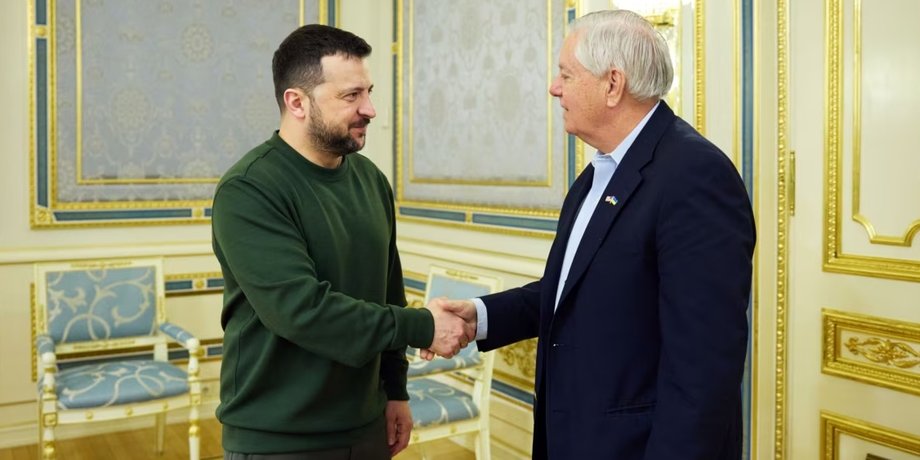 линдси грэм владимир зеленский в киеве