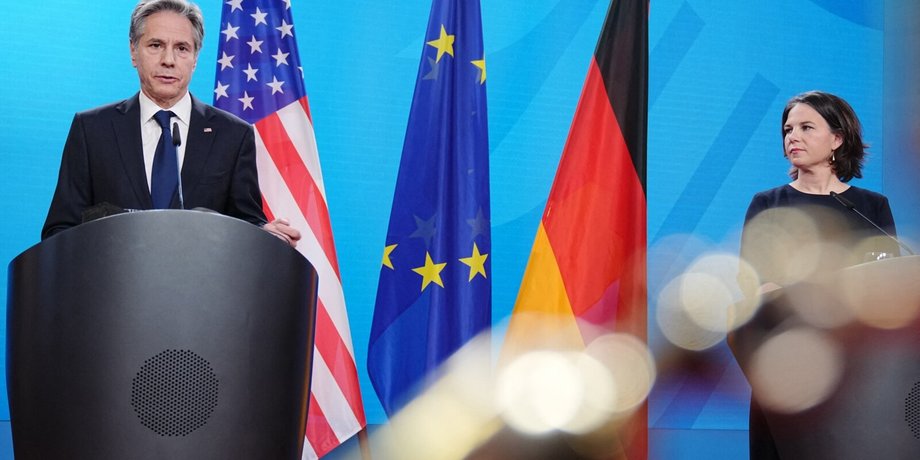 Анналенна Бербок., Ентоні Блінкен, держдеп, мзс Німеччини