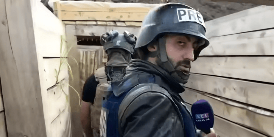 Журналист TF1, позиции россиян в Украине