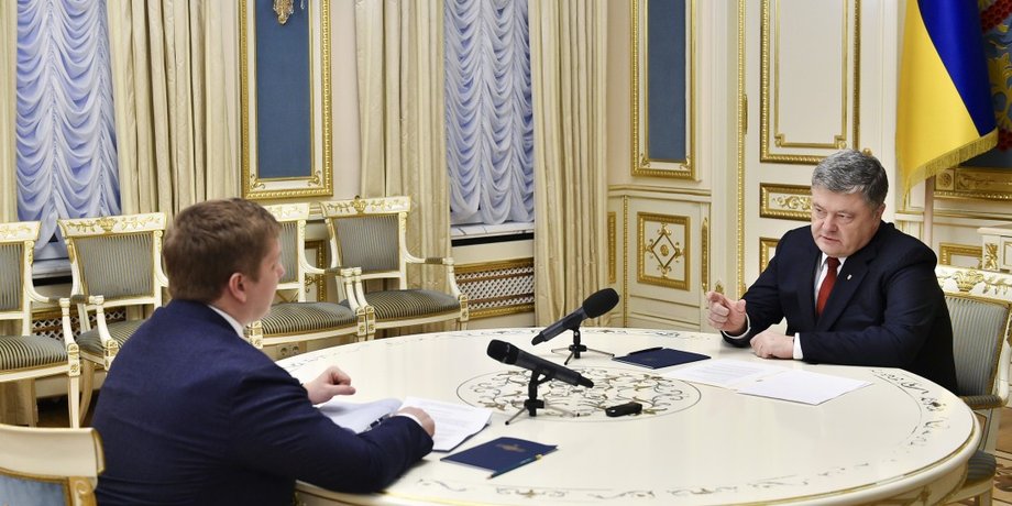 Петр Порошенко и Андрей Коболев / Фото: president.gov.ua