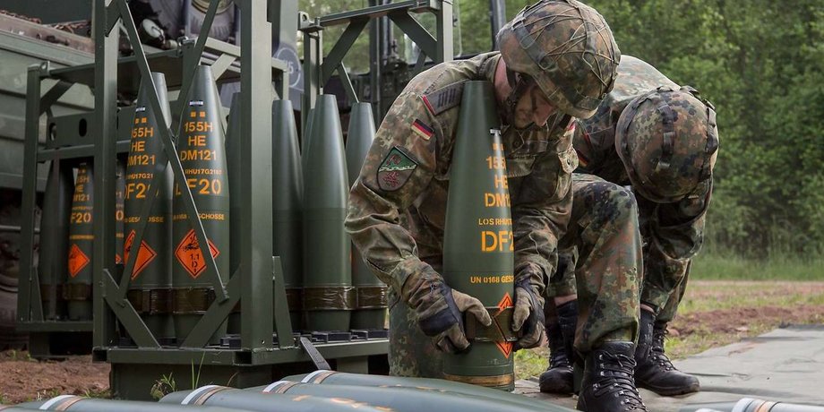 германия снаряды, германия боеприпасы, 155-мм снаряды, артиллерийские боеприпасы