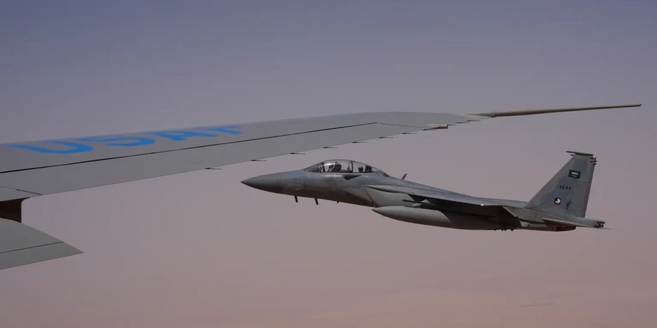 літаки F-15, винищувач F-15, трамп саудівська Аравія, Air Force One