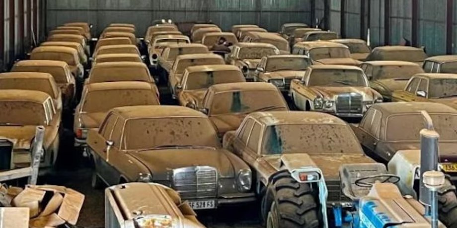 колекція авто, ретро авто, покинуті авто
