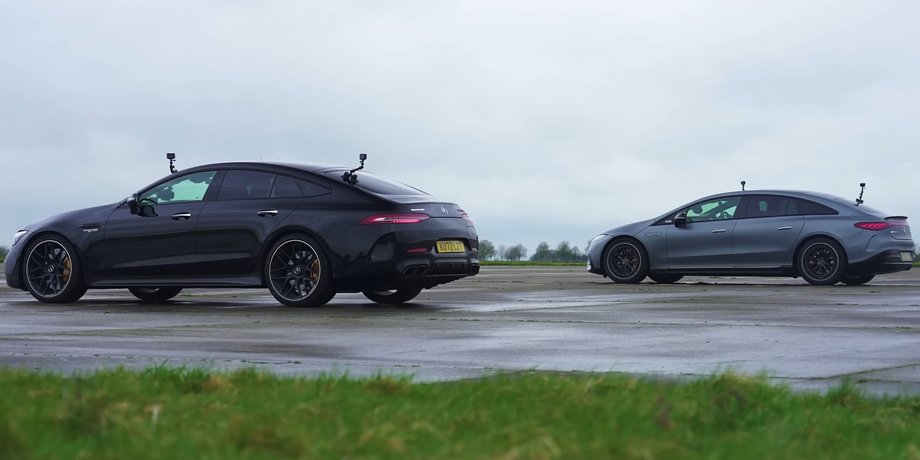 Mercedes, Mercedes-AMG, Гибрид, Электрокар, Электромобили, Гонки, Драг-рейсинг, Видео, Авто, Автомобили, Заезд, Блогеры