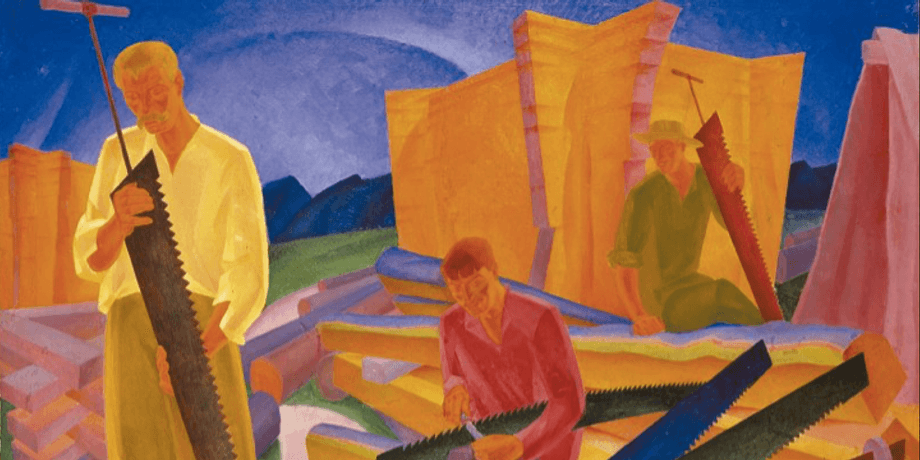 Александр Богомазов, «Заточка пил», 1927