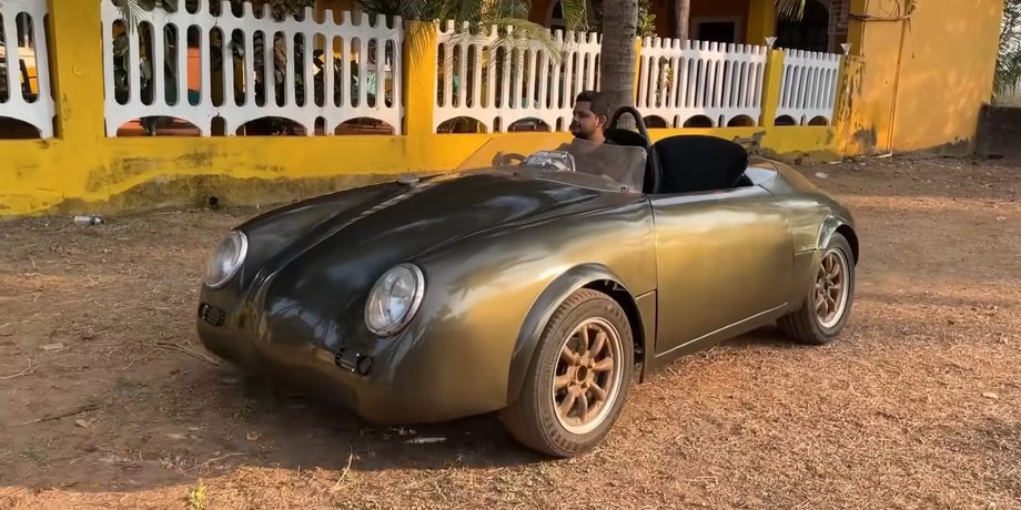 Porsche, Porsche 356 Speedster, Авто, Автомобілі, Спорткар, Раритет, Honda, Відео, Індія, Репліка