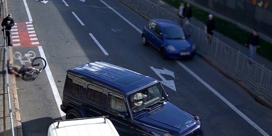 Бізнесмен, який побив велосипедиста, втік із місця злочину
